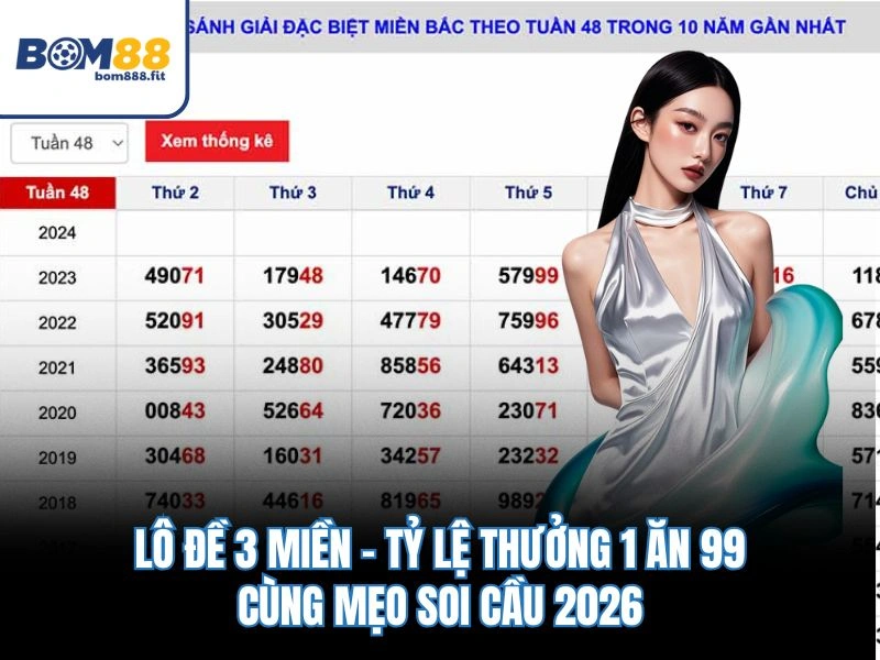 Lô Đề 3 Miền – Tỷ Lệ Thưởng 1 Ăn 99 Cùng Mẹo Soi Cầu 2026 - spinluna88